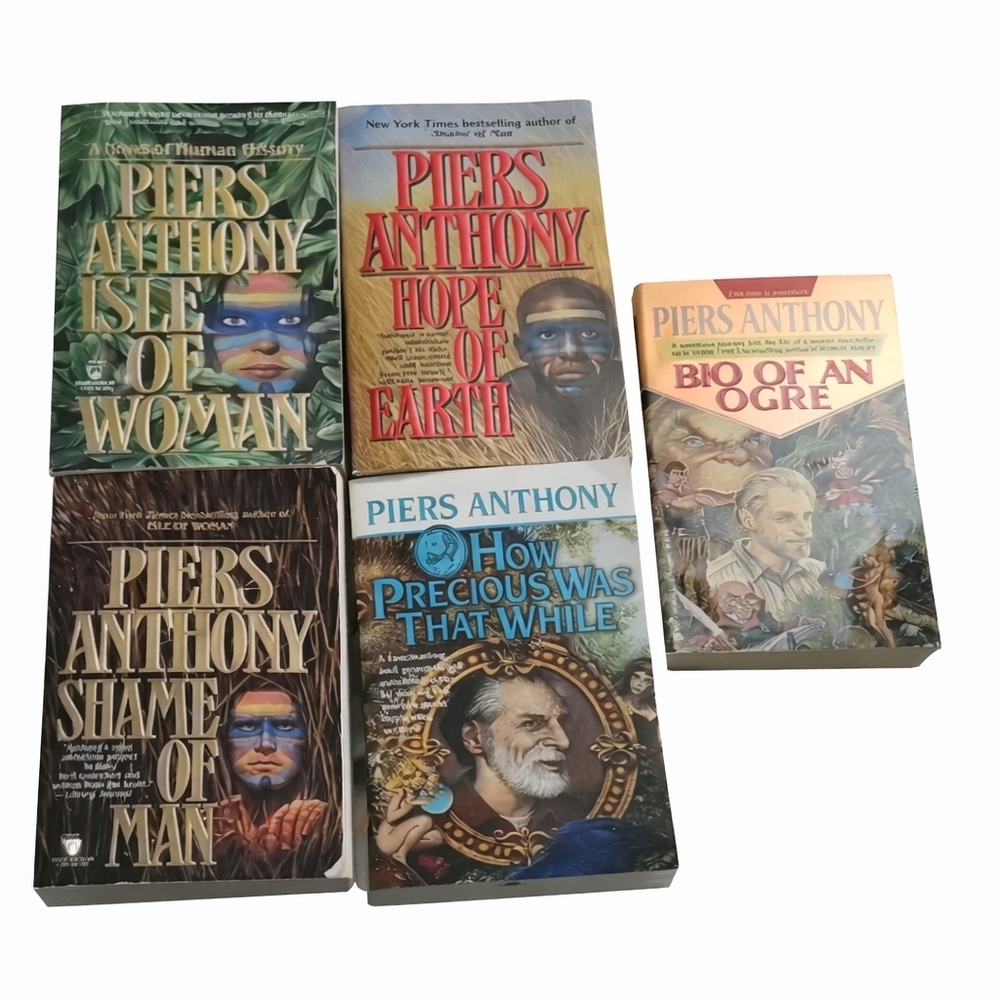 HOW PRECIOUS WAS THAT WHILE By Piers Anthony Bio of an Orge lot‎ of 5